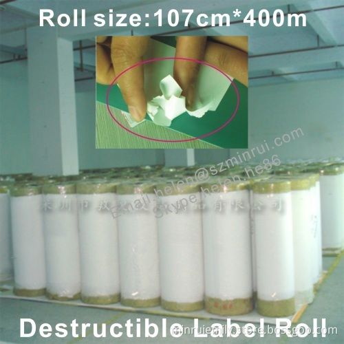 Larger Size Self Destructive Vinyl Rolls